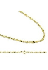 brilliant little twist chain gold necklace for babies 